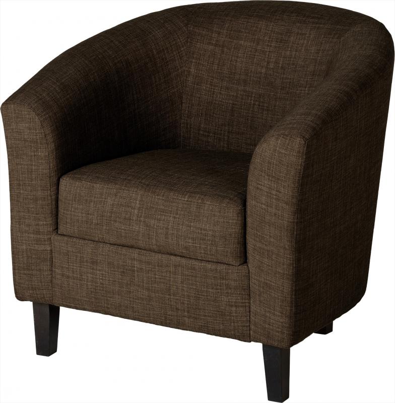Brown Fabric Sofa Chair