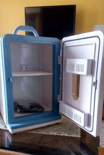 Teal And White Compact Refrigerator