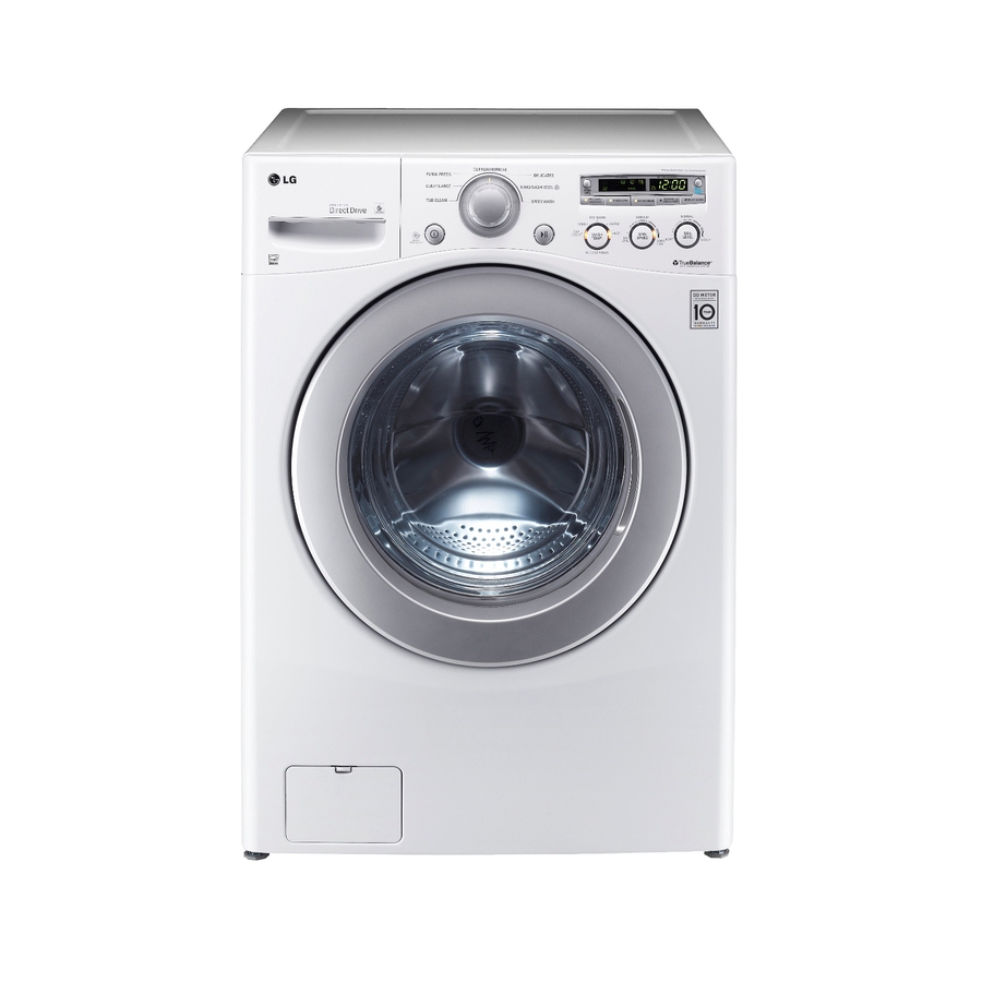 White LG Front Load Washing Machine