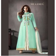 Hi Fashion Semi Stitched Georgette Embroidered Suit