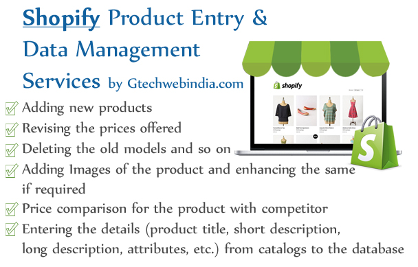Outsource Shopify Product Entry Data Management Services