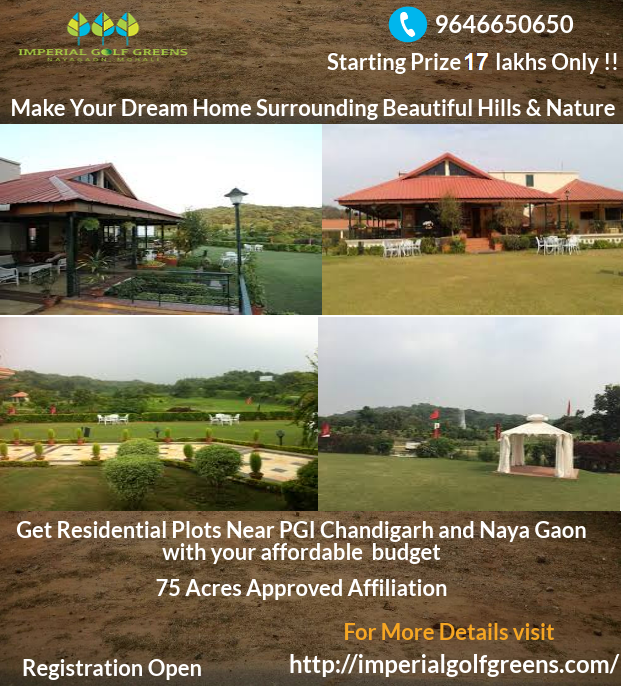 Residential plots near PGI Chandigarh and Naya Gaon