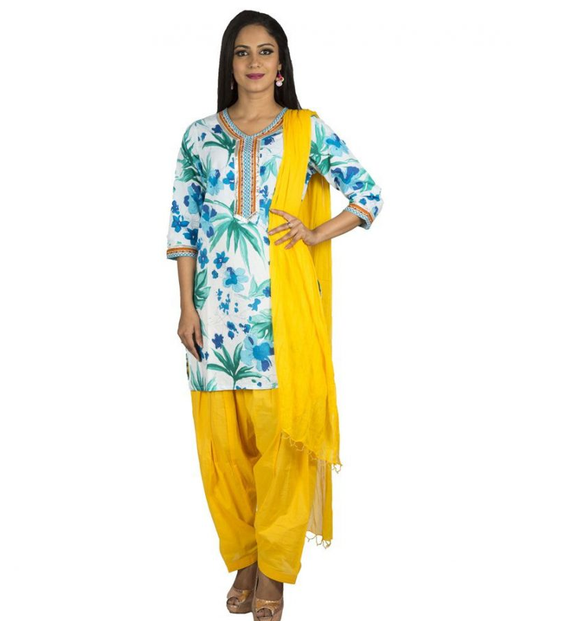 Patiala pants with Dupatta online shopping