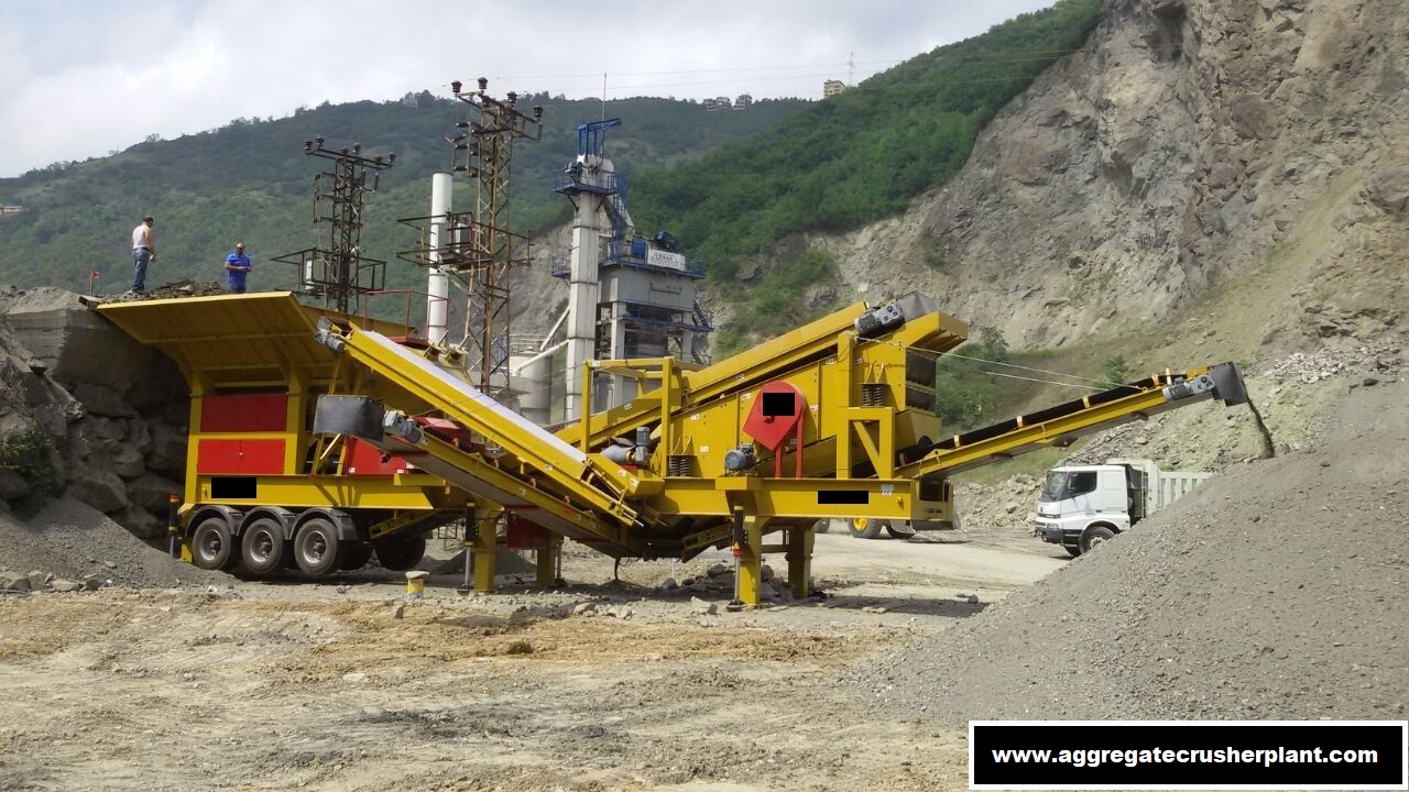 MOBILE CRUSHING AND SCREENING PLANT CLOSED CIRCUIT TYPE DRAGON 10